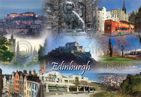 Edinburgh Fusion Postcard H A6 Ly Lyrical Scotland