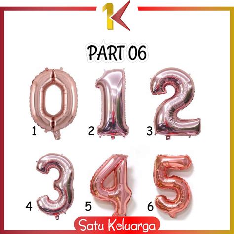 Jual SK C390 Balon Foil Huruf Rosegold A Z Balon Foil Angka 0 9