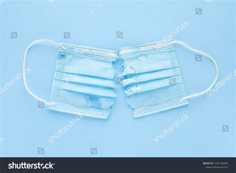 broken torn medical face mask stock photo  shutterstock