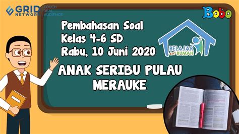 Pembahasan Soal TVRI SD Kelas 4 6 Rabu 10 Juni 2020 Anak Seribu Pulau