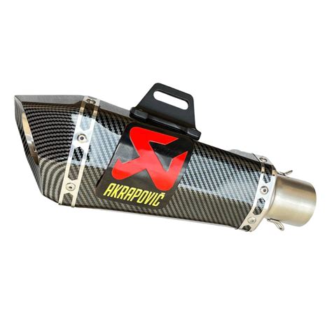 PONTEIRA ESCAPAMENTO ESPORTIVO AKRAPOVIC WTP FIBRA CARBON Shopee Brasil