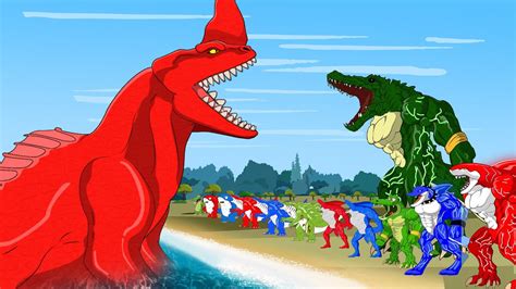 The RED BLUSTER Vs CROCOZILLA SHARKZILLA Who Is The King Of The Sea