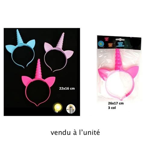 Grand Serre Tete Licorne Lumineux Cm Anniversaire Fete D Guisement