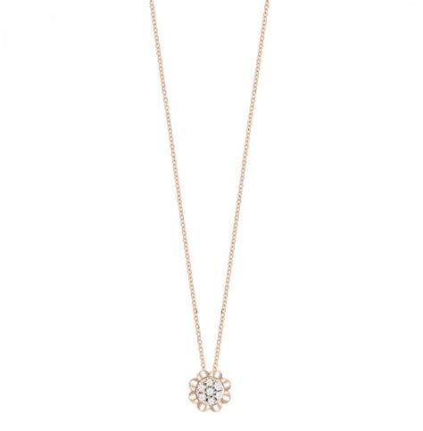 Collana In Oro Rosa Con Diamanti Ct 0 03 BLISS Luxury Zone