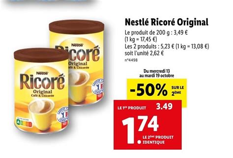 Promo Nestlé Ricoré Original chez Lidl