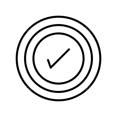 Approve Line Icon Approve Tick Approved Icon Png And Vector With