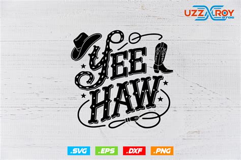 Yee Haw Svg Cowboy Svg Cowgirl Svg Graphic By Uzzalroyy9706