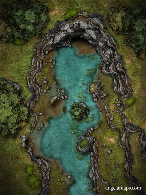 Cave By The River Animated Battle Map For Foundry Vtt Rfoundryvtt