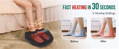 Snailax Foot Massager With Heat For Plantar Fasciitis Shiatsu Feet