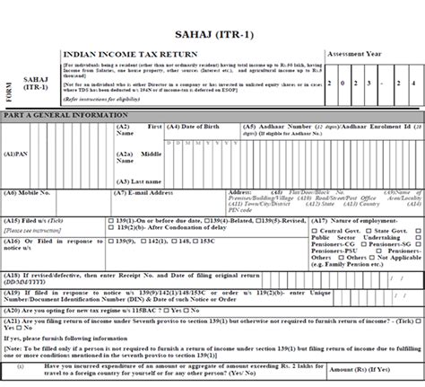 Itr 1 What Is Itr 1 And How To File Itr 1 Form Online Tax2win