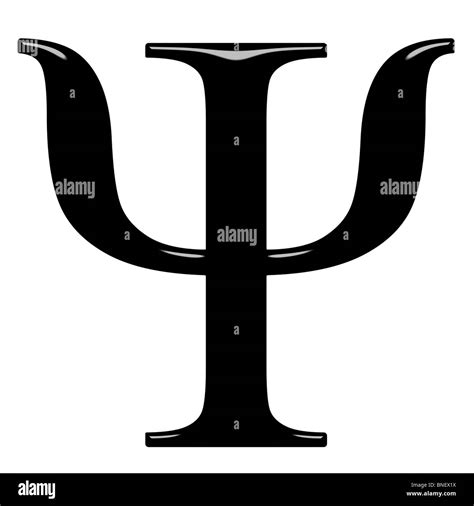 3d Greek letter Psi Stock Photo - Alamy