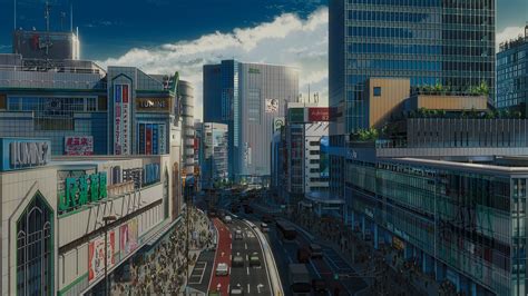 urban, anime, city, landscape, clouds, sky, Kimi no Na Wa, HD Wallpaper ...