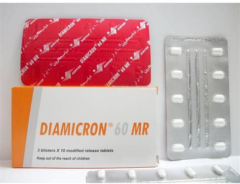 Diamicron 60 Mg MR 30 Scored Tablet Order Now Vezeeta Pharmacy