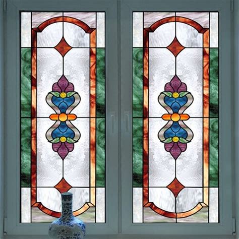 Wicoart Sticker Window Cling Faux Stained Glass Art Nouveau Etsy