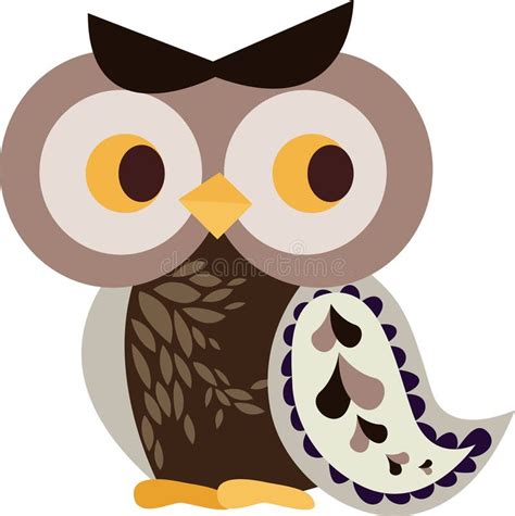 Owl character stock illustration. Image of flight, perch - 9014058