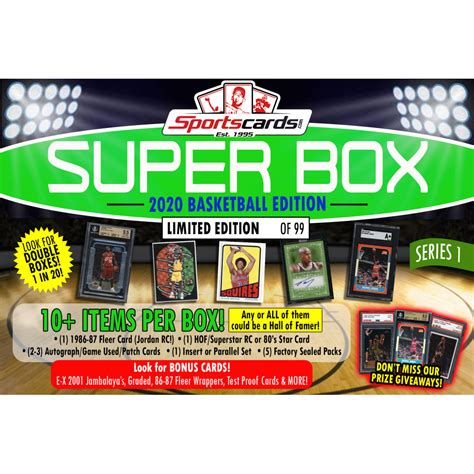 Sportscards SUPER BOX 10 Cards Packs PER BOX Basketball