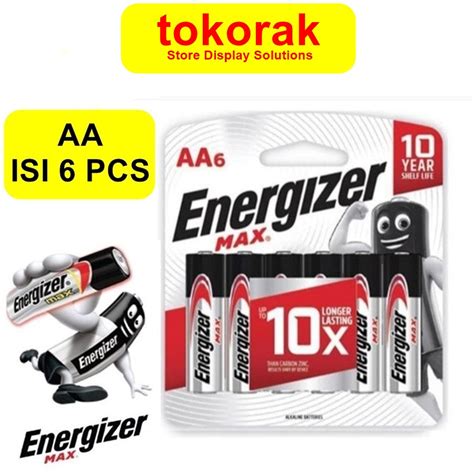 Jual Baterai Energizer Max Aa A Isi Pcs Batere Tahan Lama Batu Batre