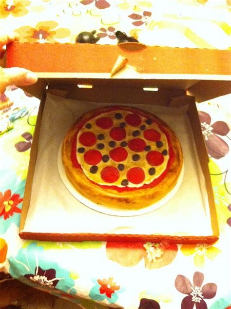 Pepperoni Pizza Cake - CakeCentral.com