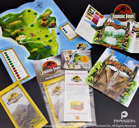 Jurassic Park Map Replica Jurassic Park Tour Route Replica Paragon Fx Group Jurassic Park