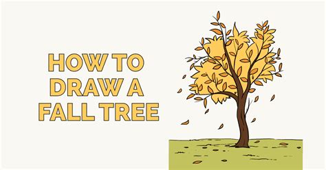 How To Draw A Fall Tree Really Easy Drawing Tutorial