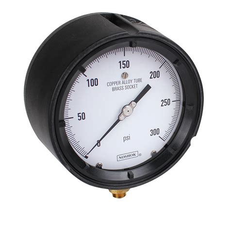 Noshok Series Brass Dry Dial Indicating Process Pressure Gauge With