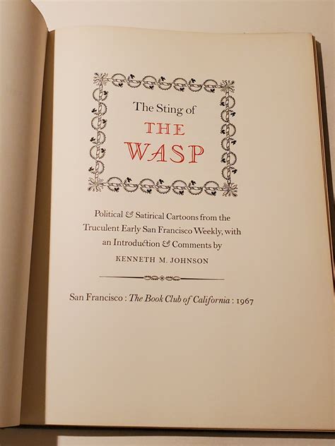 The Sting of the Wasp: Political & Satirical Cartoons from the