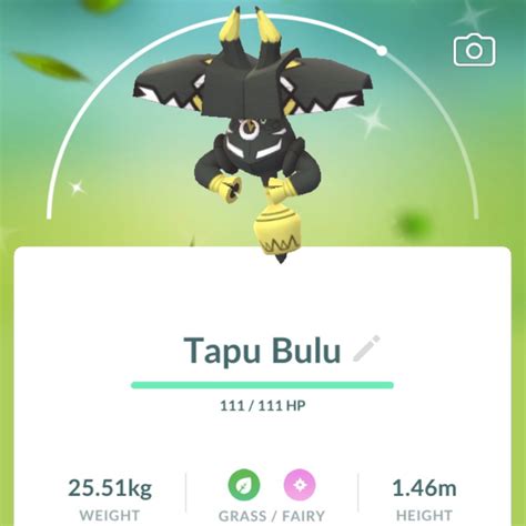 Shiny Tapu Bulu Pokemon Go Ios Android Video Gaming Gaming