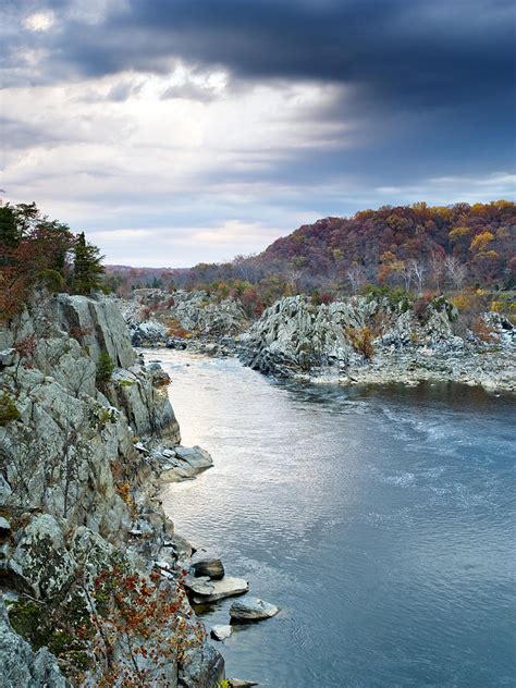 Potomac River From Great Falls Park Virginia Photograph by Brendan Reals