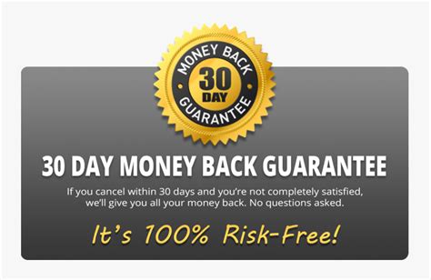 30 Day Money Back Guarantee Png Transparent Png Transparent Png