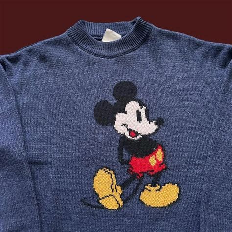 Disney Vintage 90s Disneyland Paris Mickey Mouse Knitted Jumper Grailed