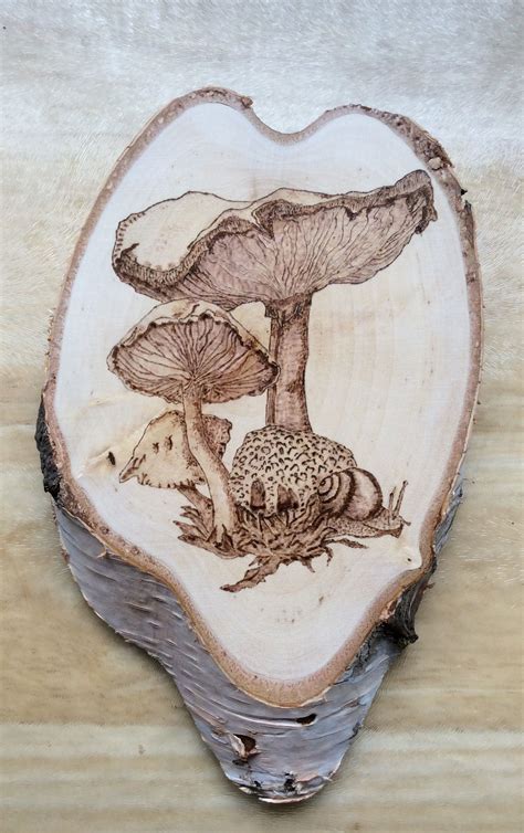 My Mushroom Pyrography Wood Burning Patterns Stencil Wood Burn