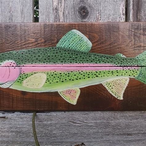 Rainbow Trout Art Etsy