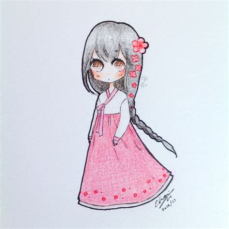 Korean Chibi Sketch By Cheesenketchup On Deviantart