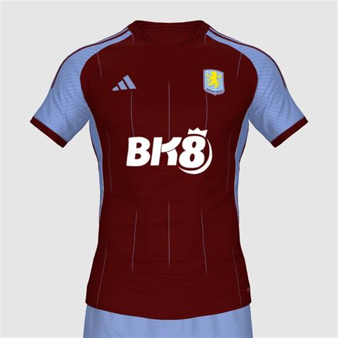 Aston Villa Adidas Home Kit 24 25 Prediction FIFA 23 Kit Creator Showcase