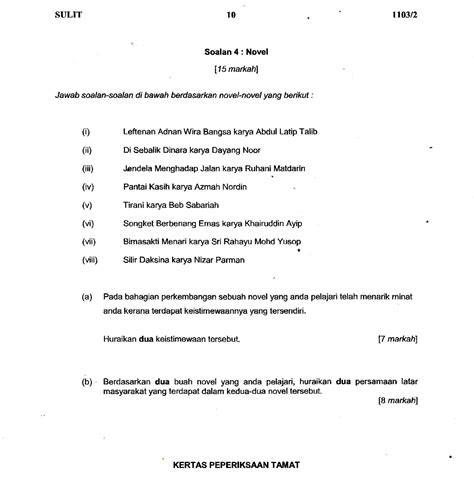 Laman Bahasa Melayu Spm Soalan Dan Cadangan Jawapan Soalan A Dan