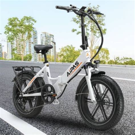 Aipas Folding Electric Bike Fat Tire W Ah E Bike Mtb