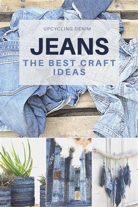 The Best Upcycled Denim Crafts And Diys Denim Crafts Diy Denim