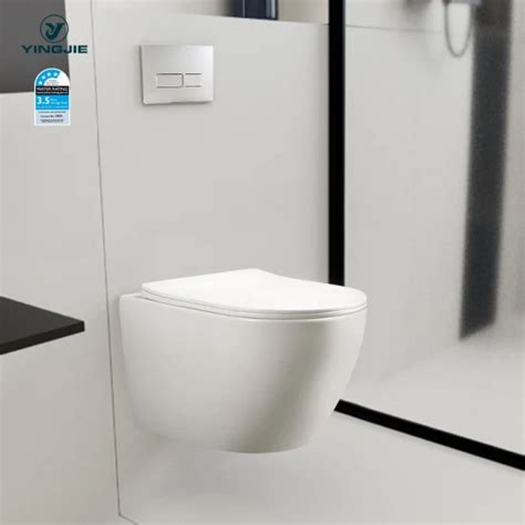 Sanitary Ware Factory Watermark Wc One Piece Wall Hung Toilet - Ceramic ...