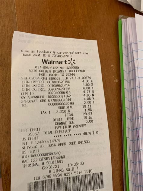 Pin By Roxanne Cox On Tax Receipts Receipt Template Walmart Receipt