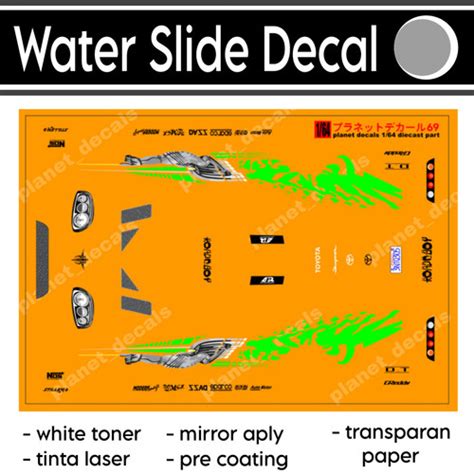 Jual Decal White Toner Hot Wheels Toyota Supra Brian Fast Furious