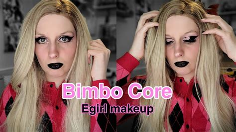 Bimbo core makeup tutorial 💖🖤 - YouTube