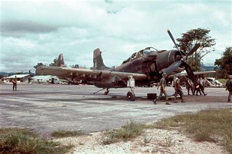 The Battle Of Kontum Kontum Damaged Skyraider