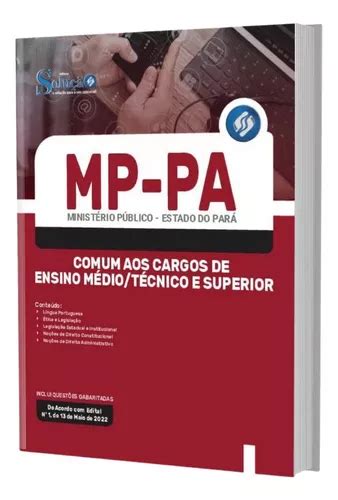 Apostila Concurso Mp Pa Ensino Médio técnico E Superior MercadoLivre