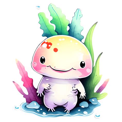 Adorabile Grafica Kawaii Axolotl Creative Fabrica