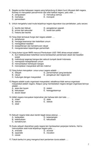 Soal Pkn X Pdf