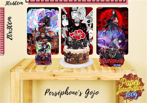 Kit É Só Um Bolinho Apolo Tema Akatsuki Elo7 Produtos Especiais