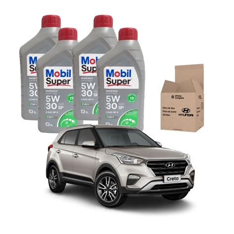 Kit Troca de Óleo Filtro Hyundai Creta 1 6 2017 Hyundai