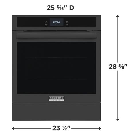 24 Single Electric Wall Oven With Air Fry Black Gcws2438ab Frigidaire Gallery