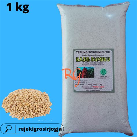 Jual Tepung Sorghum Putih Organik Kemasan 1 KG Tepung Biji Sorgum Putih