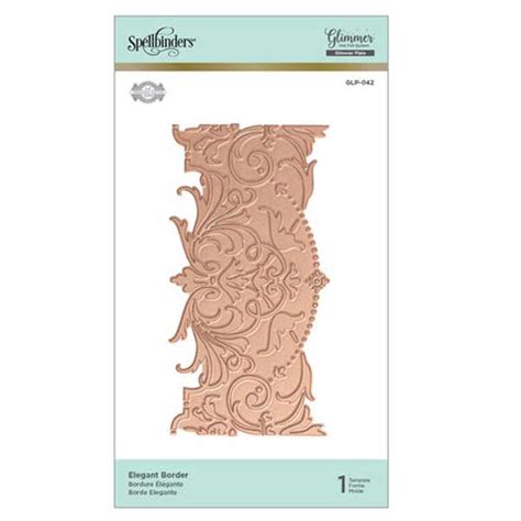 Spellbinders Elegant Border Glimmer Hot Foil Plate The Foiled Fox